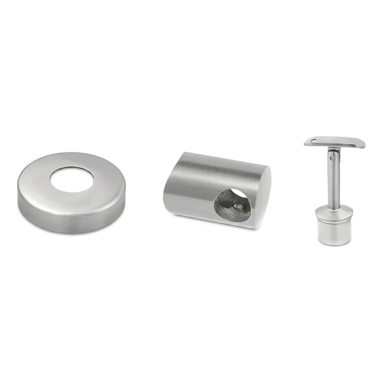 PSG Balustradenpfosten Mitte durchgehend ø 42,4 mm AISI 304 – 4 Halterungen, satiniert 001-204 (3)