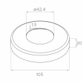 PSG Balustradenpfosten Mitte durchgehend ø 42,4 mm AISI 304 – 4 Halterungen, satiniert 001-204 (5)