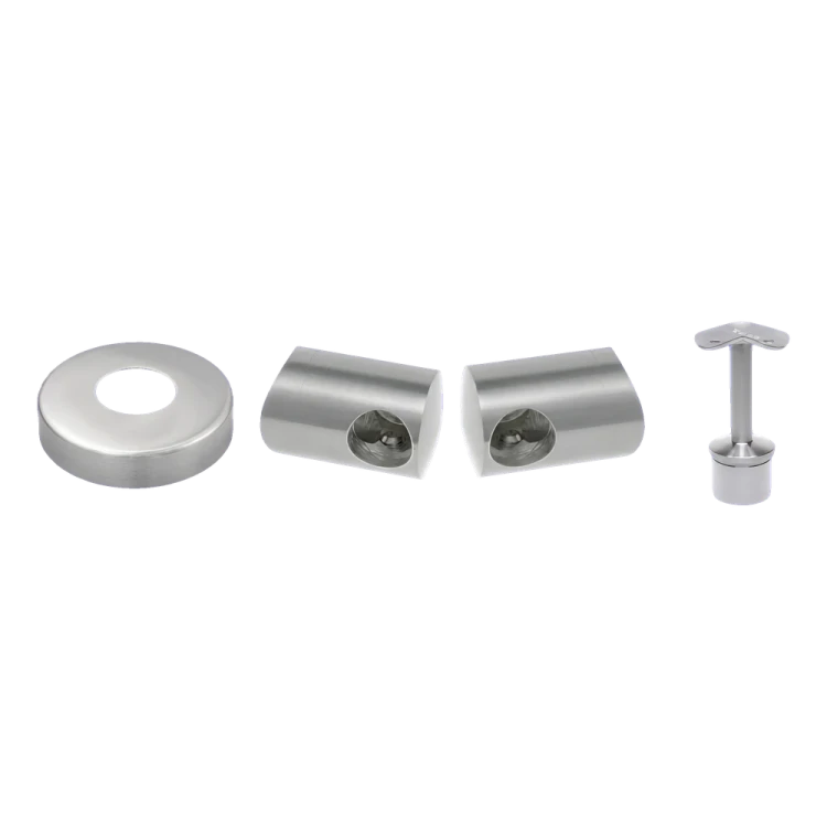 PSG Eckpfosten für Geländer aus Edelstahl AISI 304 ø42,4 mm H1060 mm mit Halterungen für Stäbe ø12 mm 001-206 (3)