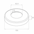 PSG Geländerpfosten durchlaufend Ø42,4 mm aus Edelstahl AISI 304 – 4 Halterungen Ø12, Bodenmontage 001-207 (5)
