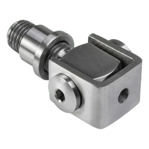 Verstellbares Schweißscharnier M12 – Edelstahl AISI 304, satiniert